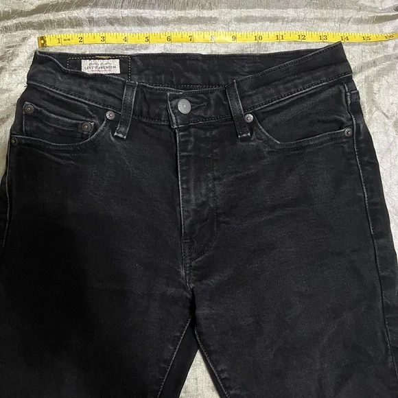 Levi’s 511 Jeans Men’s 30x30 Slim Straight Leg Black Stretch Denim Premium Big E - Picture 5 of 13